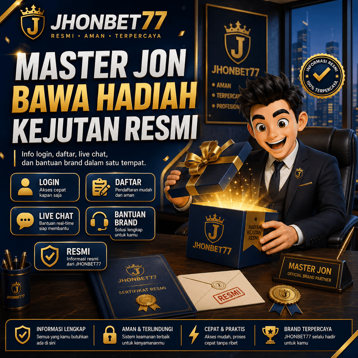 JHONBET77 | Master Jon Bawa Hadiah Kejutan Resmi